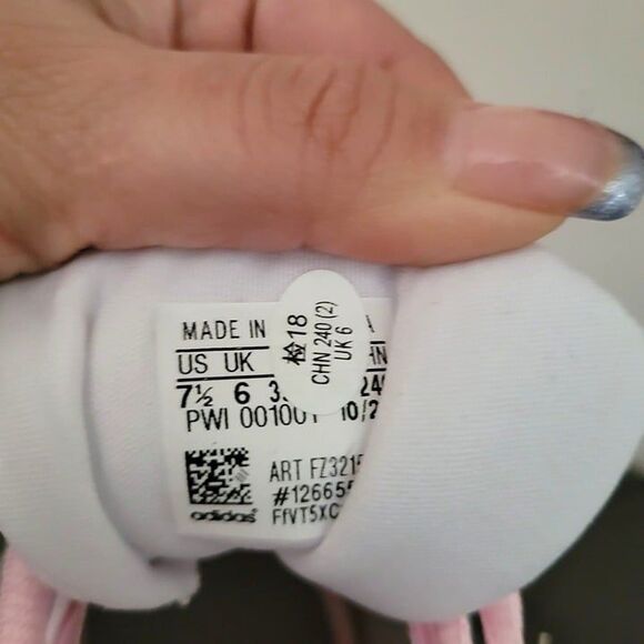 Adidas Primrose Sleek White Hazy Sky FZ3215 Running shoes Sneakers Women's 7.5 - Picture 2 of 5